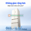 Tủ lạnh Xiaomi Mijia kiểu Pháp 400L, Có chức năng làm đá tự động. Thiết kế âm tủ Model 2026