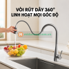 Vòi rửa chén nhà bếp Higold LP Series Ice Crystal đa chức năng, cảm biến hồng ngoại thông minh, có thể kéo ra