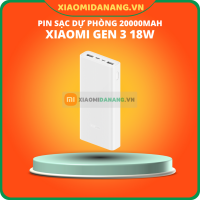 Pin sạc dự phòng 20000mAh Xiaomi gen 3 18w