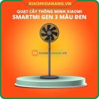 Quạt Cây Xiaomi Smartmi Standing Fan Gen 3 Màu Đen (Tích Hợp Pin 2800Mah + Điều Khiển Từ Xa)