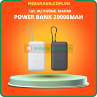Sạc Dự Phòng Xiaomi Power Bank 20000mAh (Integrated Cable) TH BHR9739TH/ BHR9764TH 