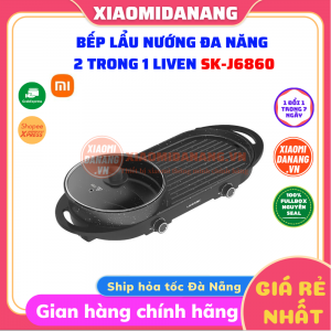 Bếp lẩu nướng đa năng 2 trong 1 Liven SK-J6860