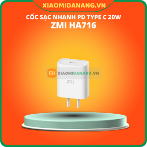 Cốc sạc nhanh PD Type C 20W ZMI HA716 Hàng Chính Hãng