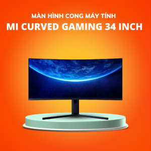 Màn hình máy tính Xiaomi Mi Curved Gaming Monitor 34 inch siêu cong 1500R tỷ lệ màn hình 21:9, độ phân giải 3440 x 1440P