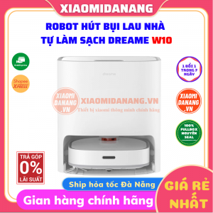 Robot Hút Bụi Lau Nhà Dreame Bot W10  – Bản Nội Địa – Tự Giặt Giẻ, Sấy Khô