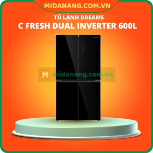 Tủ lạnh Dreame C Fresh Dual Inverter 600L DRC600WGB4VN – 4 cánh mặt kính, đông mềm