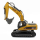 Máy đào điều khiển từ xa bán hợp kim 23 kênh HUINA 1580