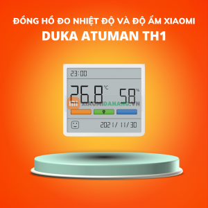 Đồng Hồ Đo Nhiệt Độ Và Độ Ẩm Xiaomi Duka Atuman TH1 Màn Hình LCD 3.34inch