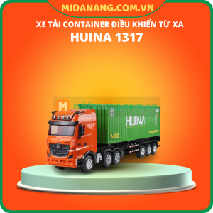 Xe tải container điều khiển từ xa hợp kim 9 kênh Huina 1317