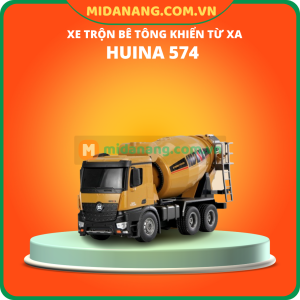 Xe trộn bê tông khiển từ xa Huina 574